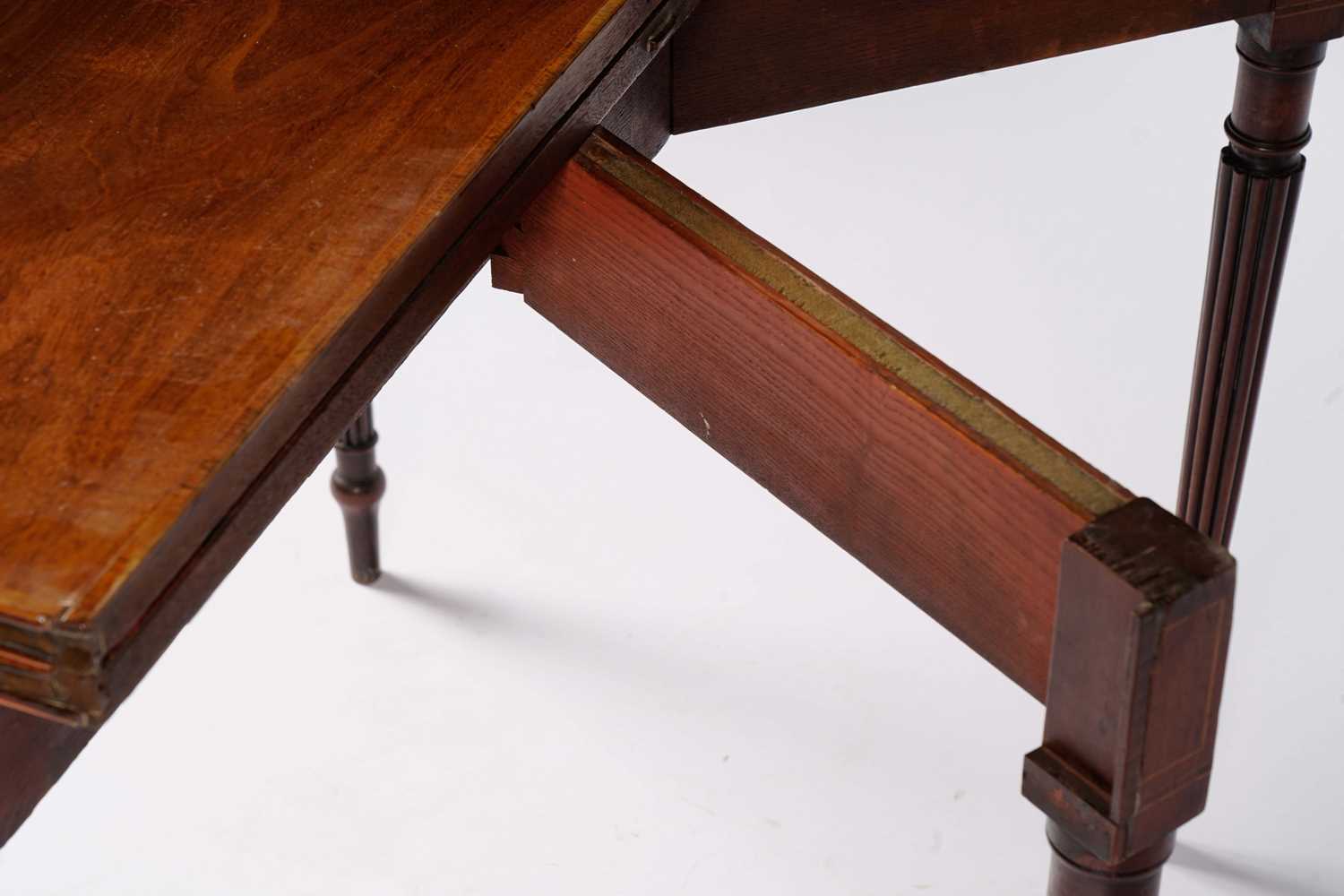 A George III 'fiddle back' mahogany card table - Image 9 of 15