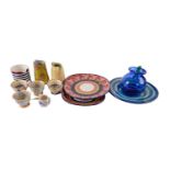 A selection of contemporary decorative ceramic and glass ware