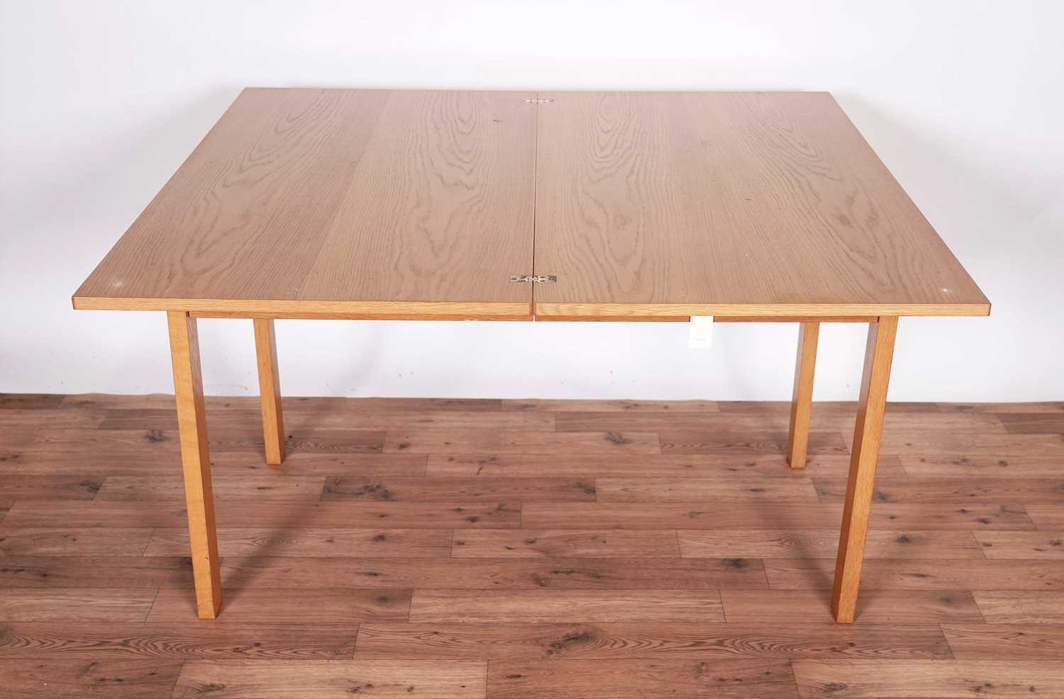 A modern light oak side/breakfast table; and George III tea table - Image 4 of 10