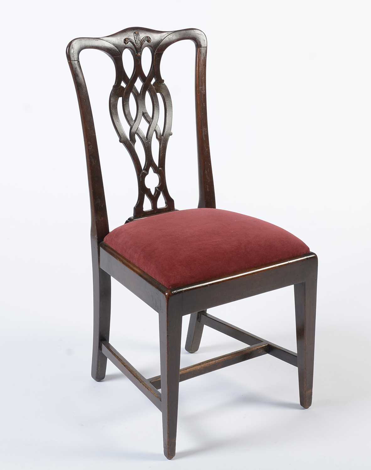 A set of ten George III style mahogany dining chairs - Image 8 of 14