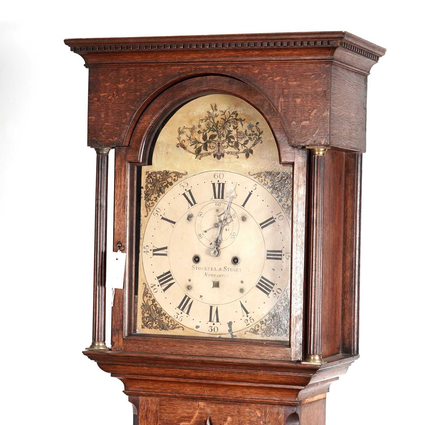 Stockell & Stuart: Newcastle: A George III oak longcase clock - Image 3 of 8