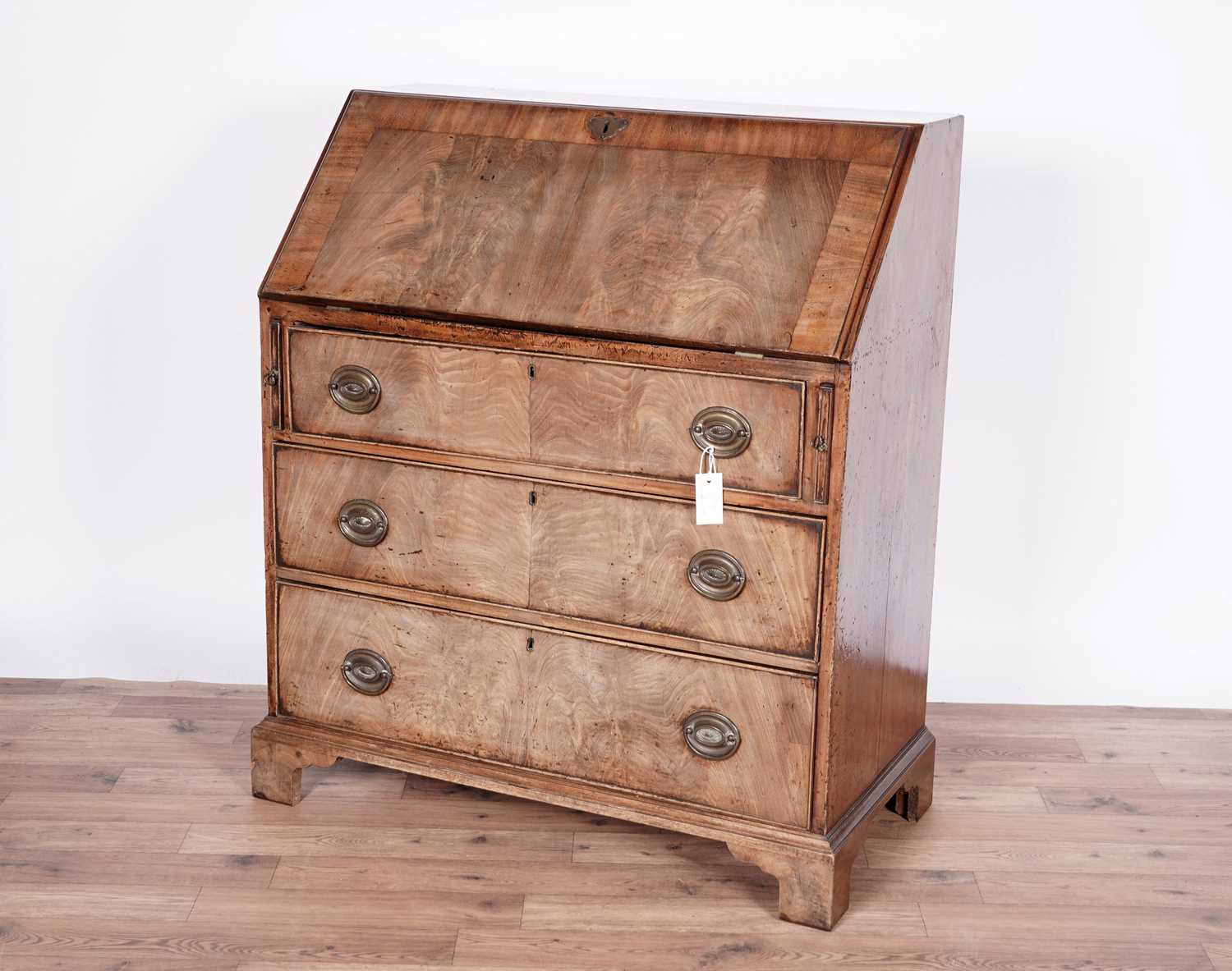 A George III mahogany bureau