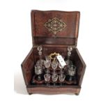 A 19th Century decanter box/cave à liqueur