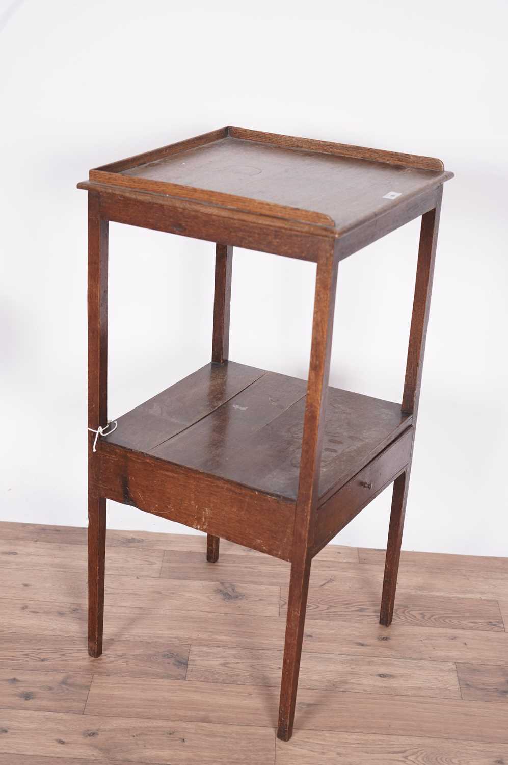A Mid 18th Century armchair, A Victorian piano stool and a George III washstand - Image 6 of 10
