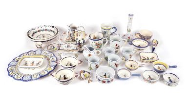 A selection of French Quimper ceramics