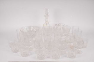 A collection of Waterford Crystal glass ware