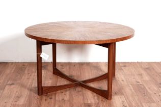 McIntosh of Kirkcaldy: A retro teak 'sunburst' coffee table