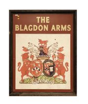 The Blagdon Arms pub sign