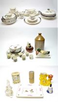 A Royal Doulton dinner and tea service with other ceramics and glass ware