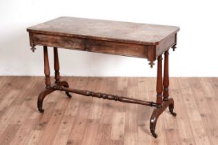 A Victorian rosewood side/hall table