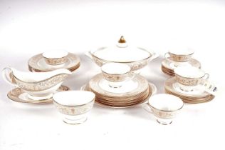 A Royal Doulton ‘Sovereign’ pattern part tea and dinner service