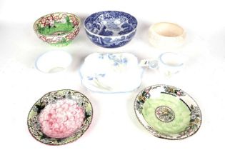 A selection of Shelley ‘Blue Iris’ pattern tea ware and other decorative ceramics