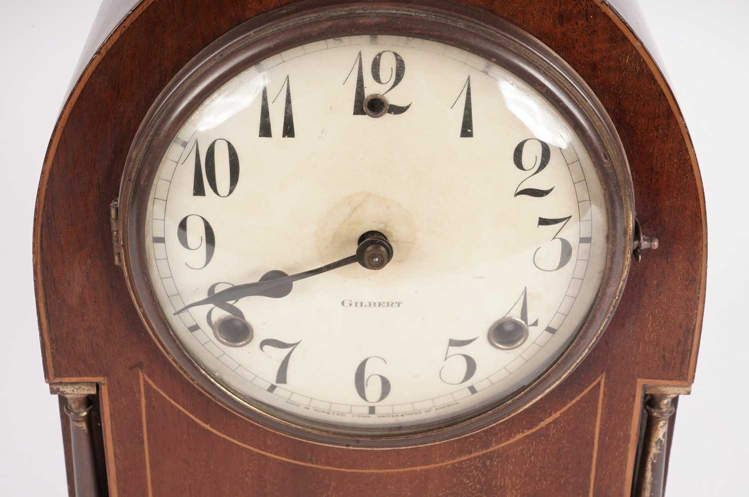 A mahogany mantle clock - Image 2 of 5