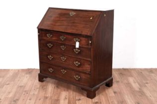 A Georgian mahogany bureau