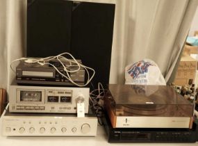 A collection of hi-fi equipment