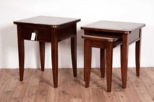 John Lewis - Babington: A modern hardwood nest of two tables with another