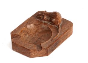 A Robert ‘Mouseman’ Thompson carved oak ashtray