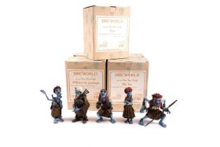 A collection of Terry Pratchett Discworld hand cast and painted figures