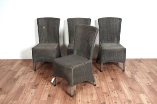 Neptune Furniture: A set of four Lloyd Loom style chairs