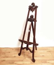 A Victorian style mahogany easel