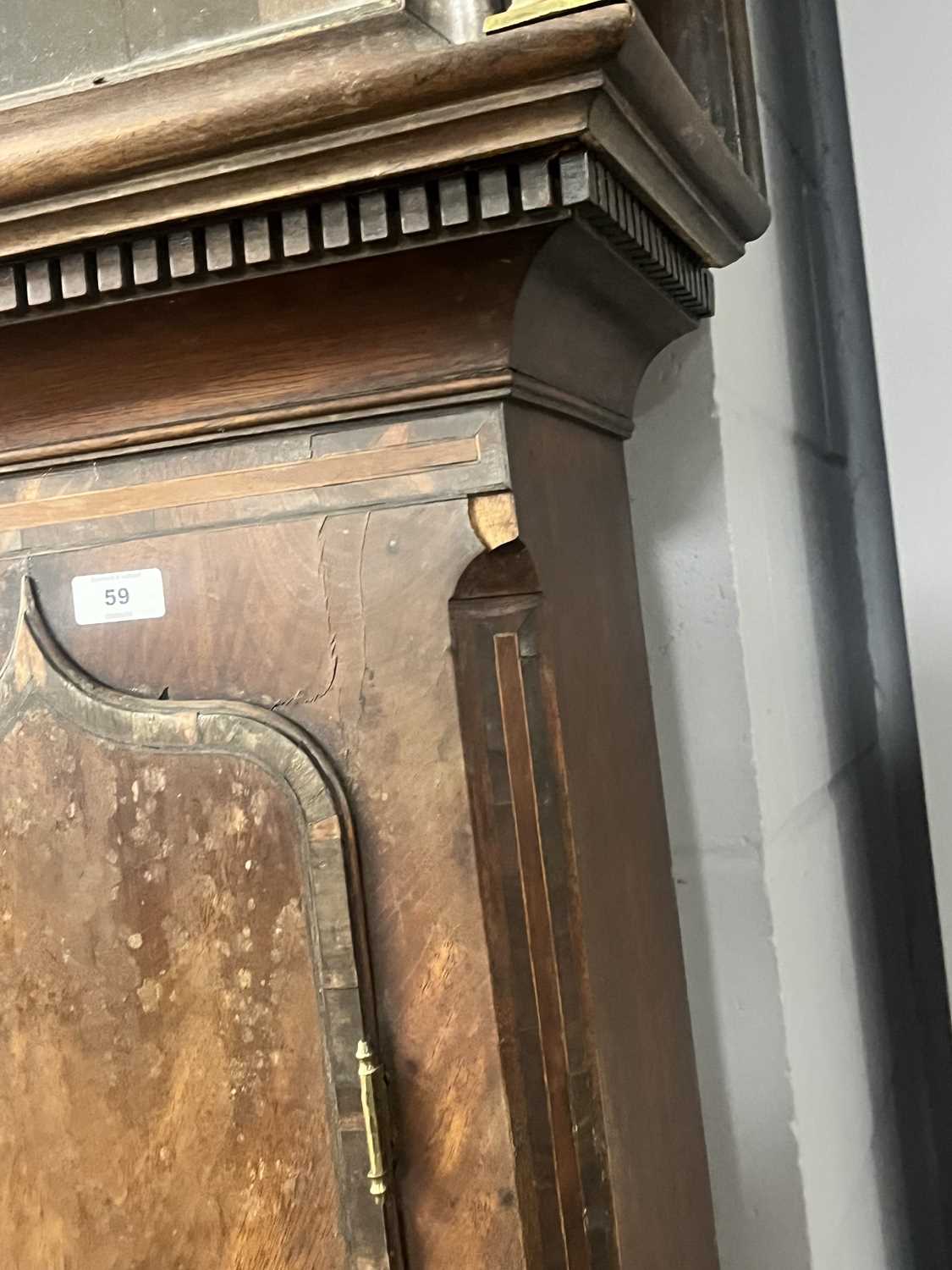 A George III mahogany cross banded long clock case - Image 11 of 11