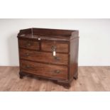 A 19th Century inlaid mahogany bow front chest of drawers