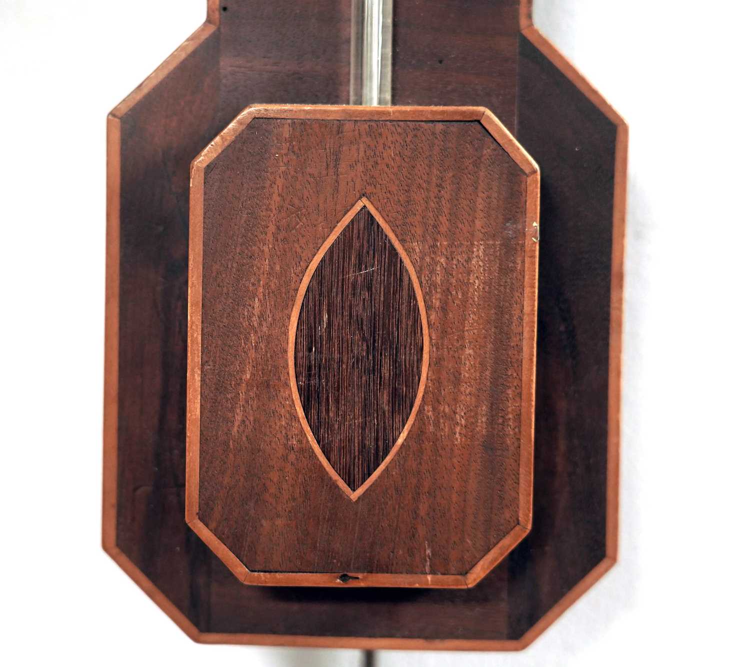 A mid-19th Century inlaid mahogany stick barometer, by Charles Howarth of Halifax - Image 3 of 8