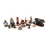 A collection of Robert Harrop Designs figures, Beano, Wombles and two Royal Doulton figures