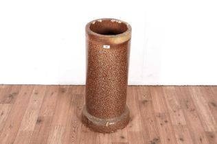 A salt-glazed stoneware soil drainage pipe