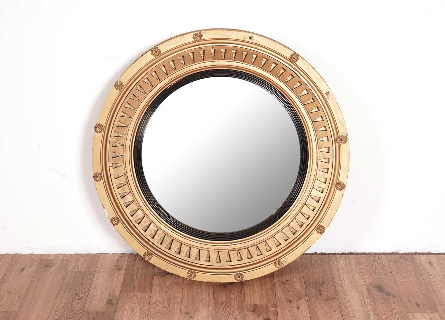 A 19th Century convex wall mirror