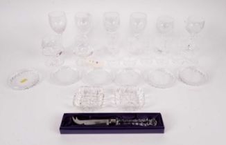 A selection of Edinburgh Crystal glass ware
