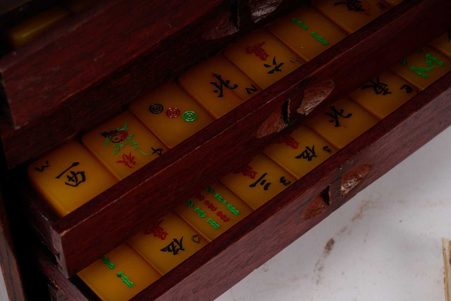 A 19th Century Mahjong set, with rule book and box - Image 3 of 4