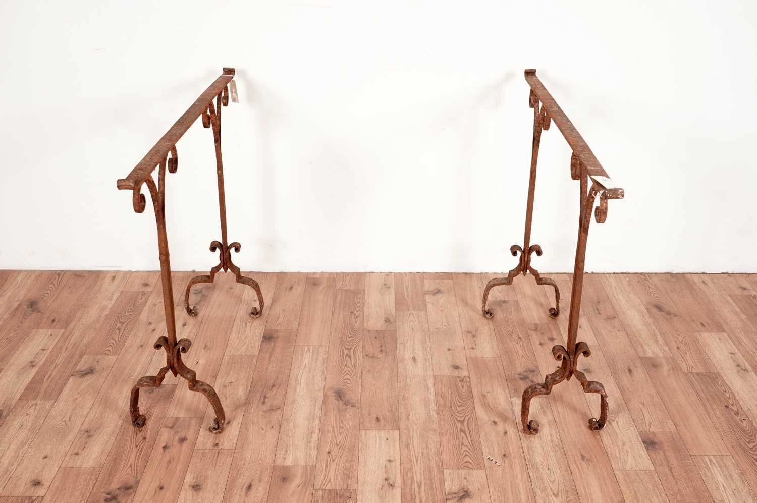 A wellington boot/shoe stand; and a pair of Victorian table supports - Image 6 of 9