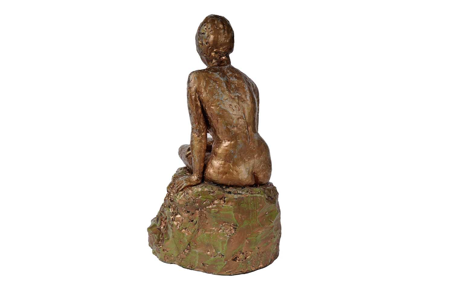 A 20th Century cast spelter figure of a nude woman - Image 2 of 4