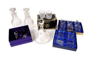 A selection of Edinburgh Crystal glassware