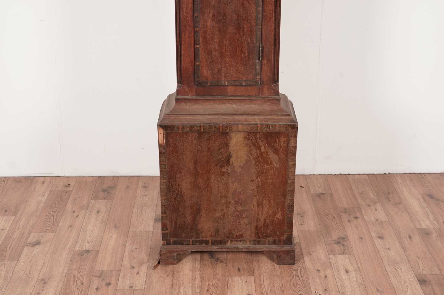 A George III mahogany cross banded long clock case - Image 3 of 11