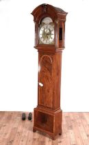 A handsome George III mahogany and crossbanded eight day longcase clock