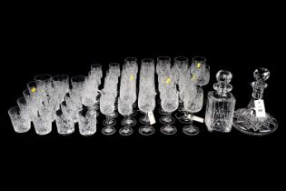 A collection of Edinburgh Crystal glasses