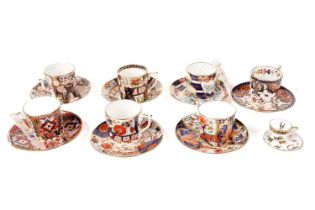 A selection of Royal Crown Derby The Curator’s Club teacups and saucers
