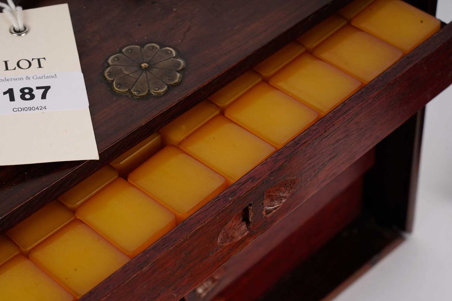 A 19th Century Mahjong set, with rule book and box - Image 2 of 4