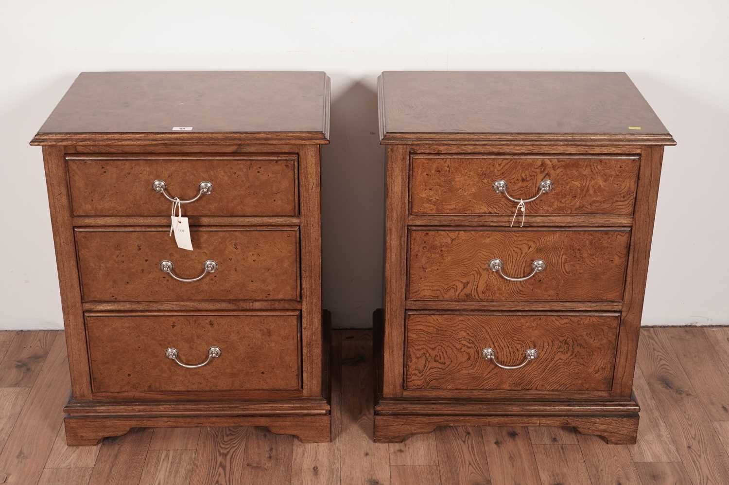 Frank Hudson A chest of drawers and a pair of matching chests - Image 3 of 14