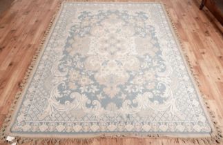 A modern machine-made Aubusson style rug