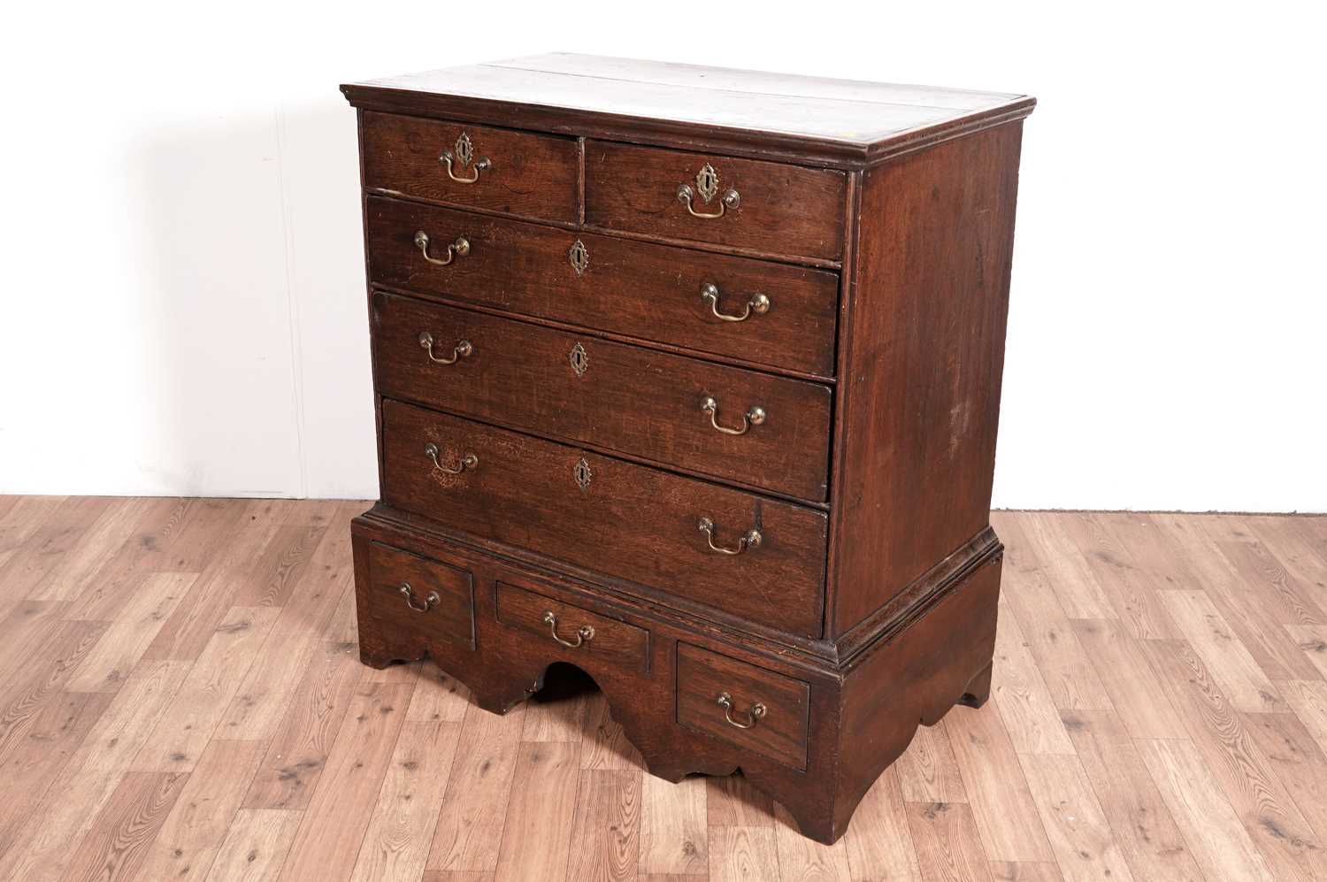 A mid 18th Century oak chest