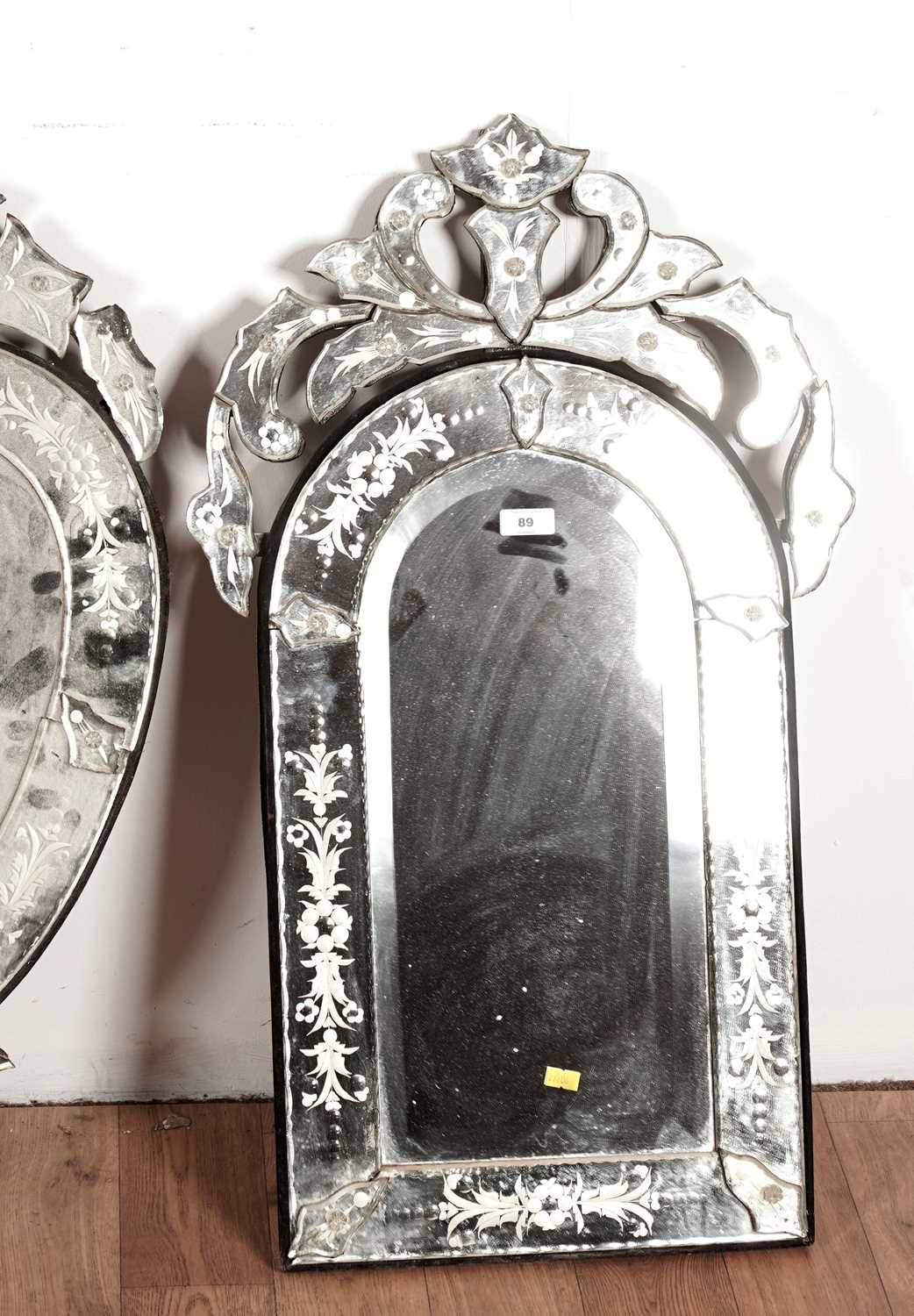 Two modern Venetian style wall mirrors - Image 2 of 3