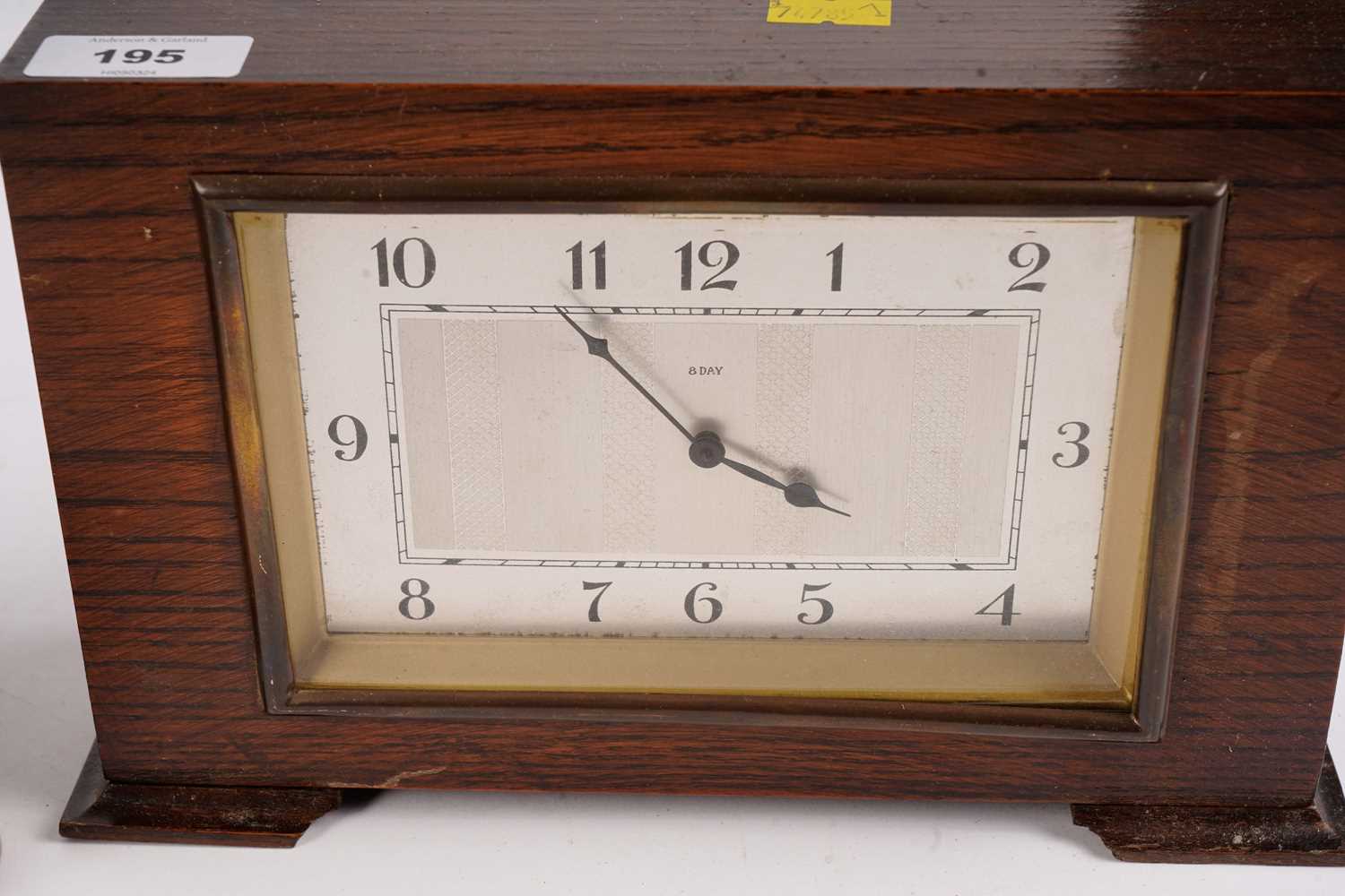 A Smith Sectric walnut mantle clock; and another clock - Image 2 of 6