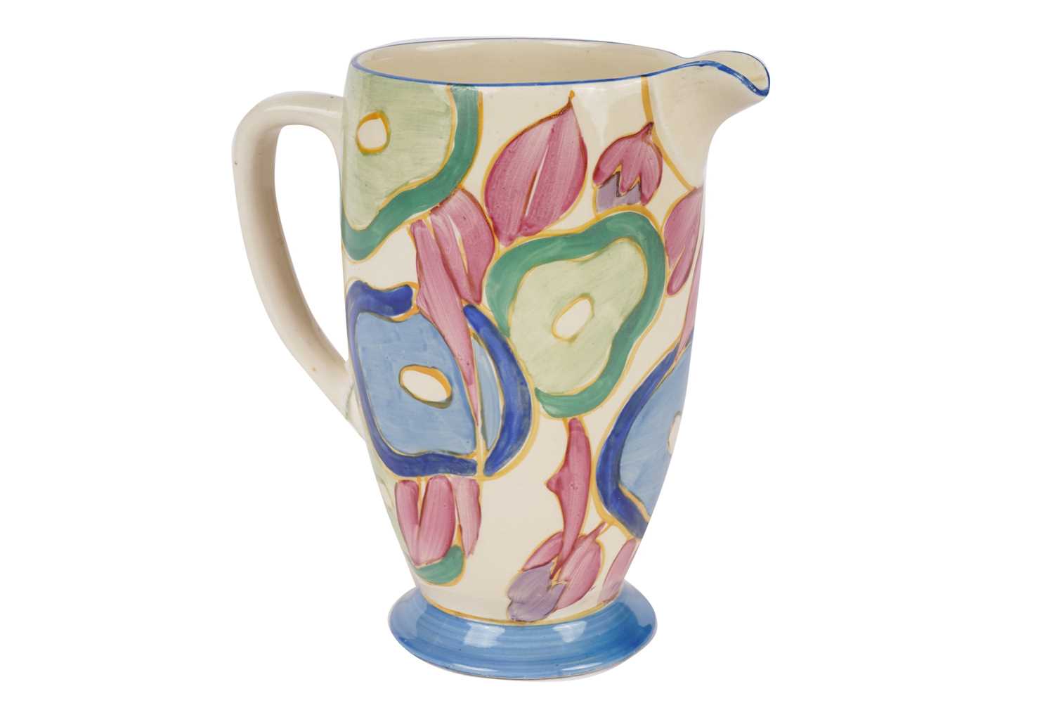 A Clarice Cliff ‘Blue Chintz' jug