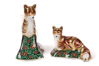 Two Royal Crown Derby limited edition 'Devonian' paperweights