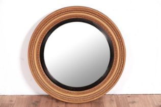 A mid 19th Century wall gilt wood wall mirror by William Froom