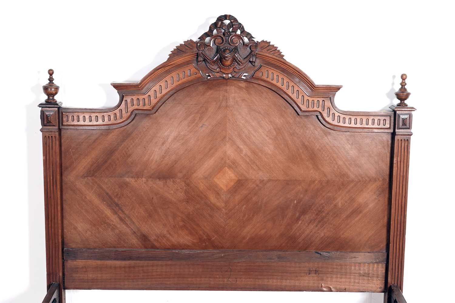 An Louis XVI style walnut bed - Image 2 of 3