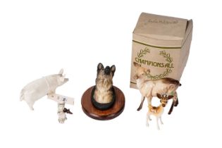 A collection of Beswick ceramic animal figures